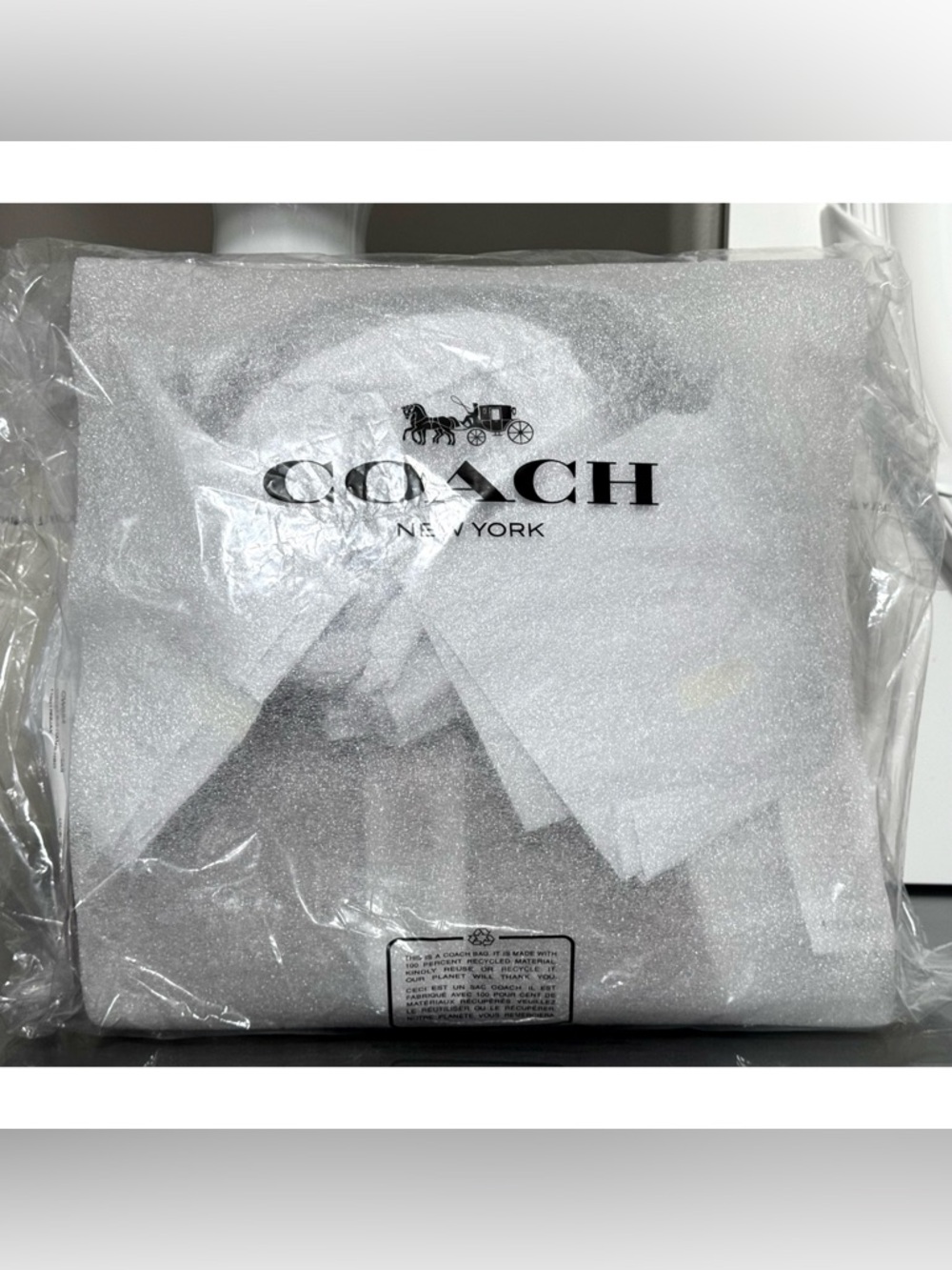 COACH Hamptons Hobo Bag In Crystal Signature Jacquard - Picture 10 of 14